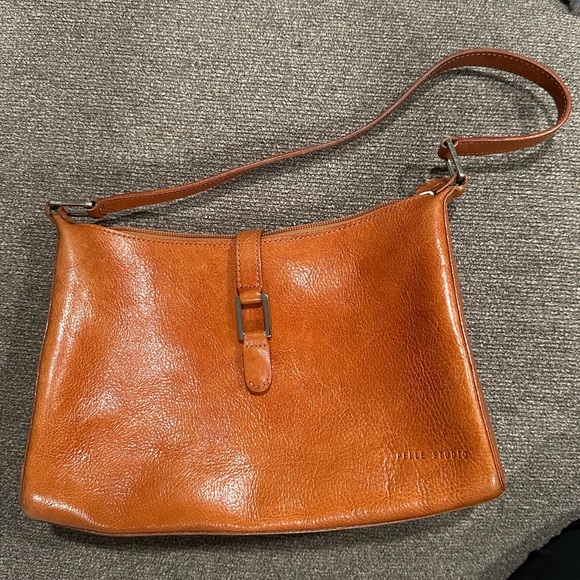 Wilsons Leather Handbags - Wilsons Leather Pelle Studio Cognac Shoulder Bag